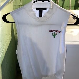 Great summer top under a jean jacket!